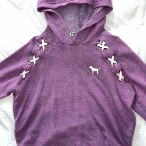 VS Pink Cropped Hoodie